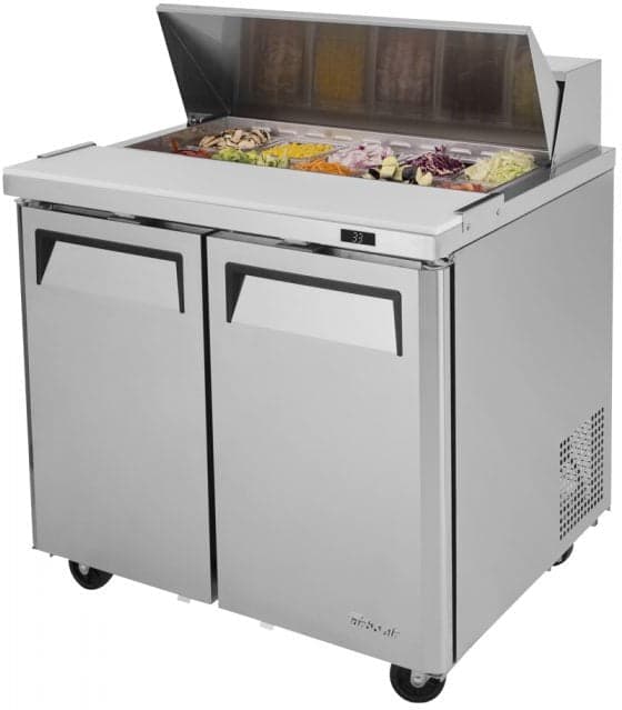 Turbo Air – M3 Series 36″ 2 Door Stainless Steel Refrigerated Sandwich Prep Table – MST-36-N6 (ETA 5-6 Weeks)