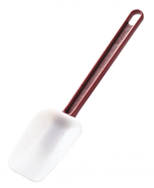 Omcan High Temperature Silicone Scraper with Red Handle