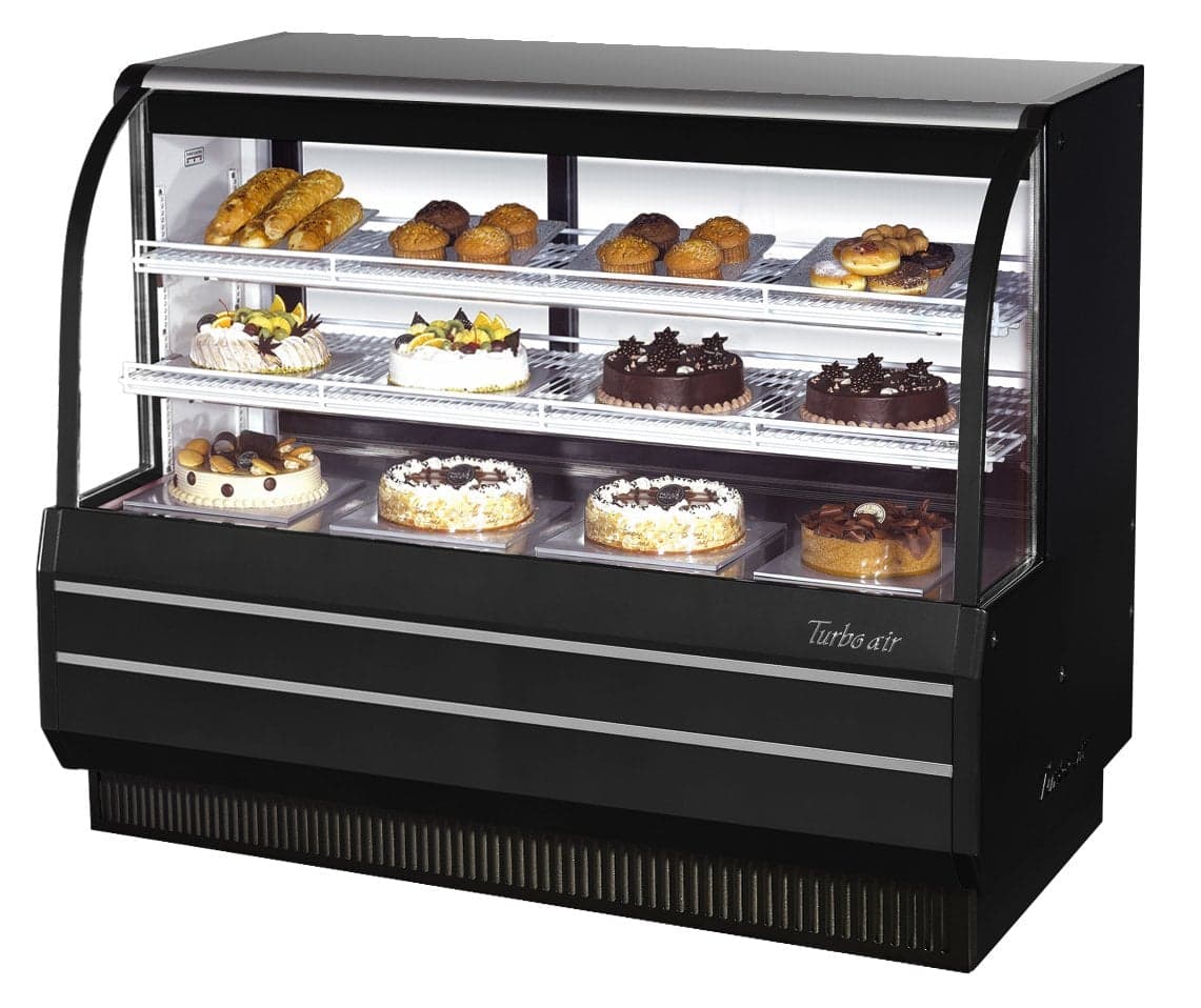 Turbo Air – Curved glass bakery case-refrigerated – TCGB-60-W(B)-N