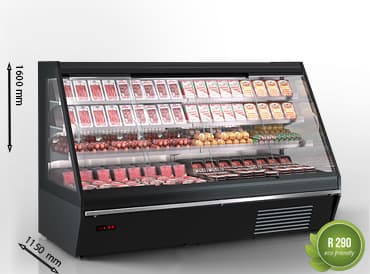 Hit-Line Louisiana eco ASV 115 A Semi-Vertical Refrigerated Cabinet