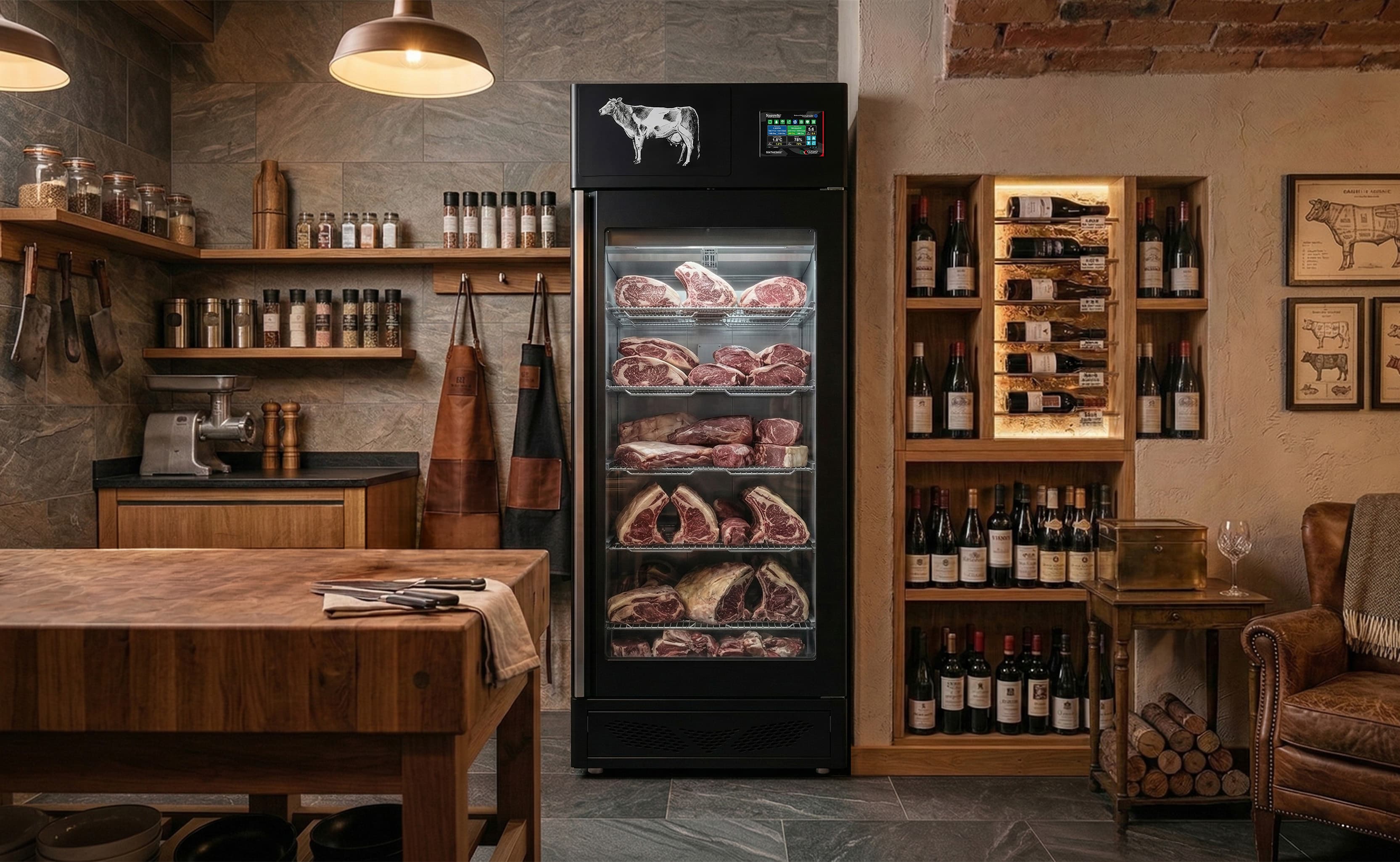 Stagionello® Maturmeat® 150 kg Meat Curing Cabinet with ClimaTouch® and Fumotic®