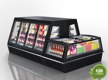 Hit-Line Indiana eco ASV 100 A Semi-Vertical Refrigerated Cabinet