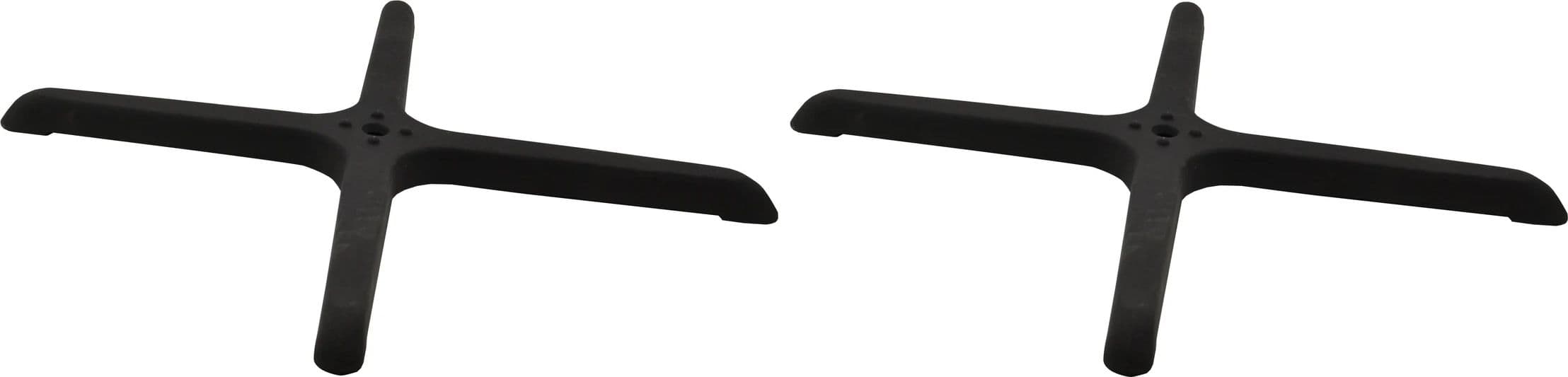 33″ x 33″ Cross-Shaped Black Restaurant Table Base compatible for 43207 and 43510 Table Columns