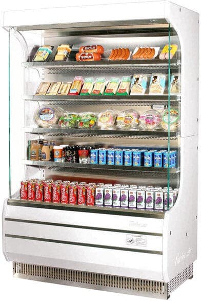 Turbo Air - 51" Full Size White Refrigerated Air Curtain Merchandiser - TOM-50W-N (ETA 5-6 Weeks)