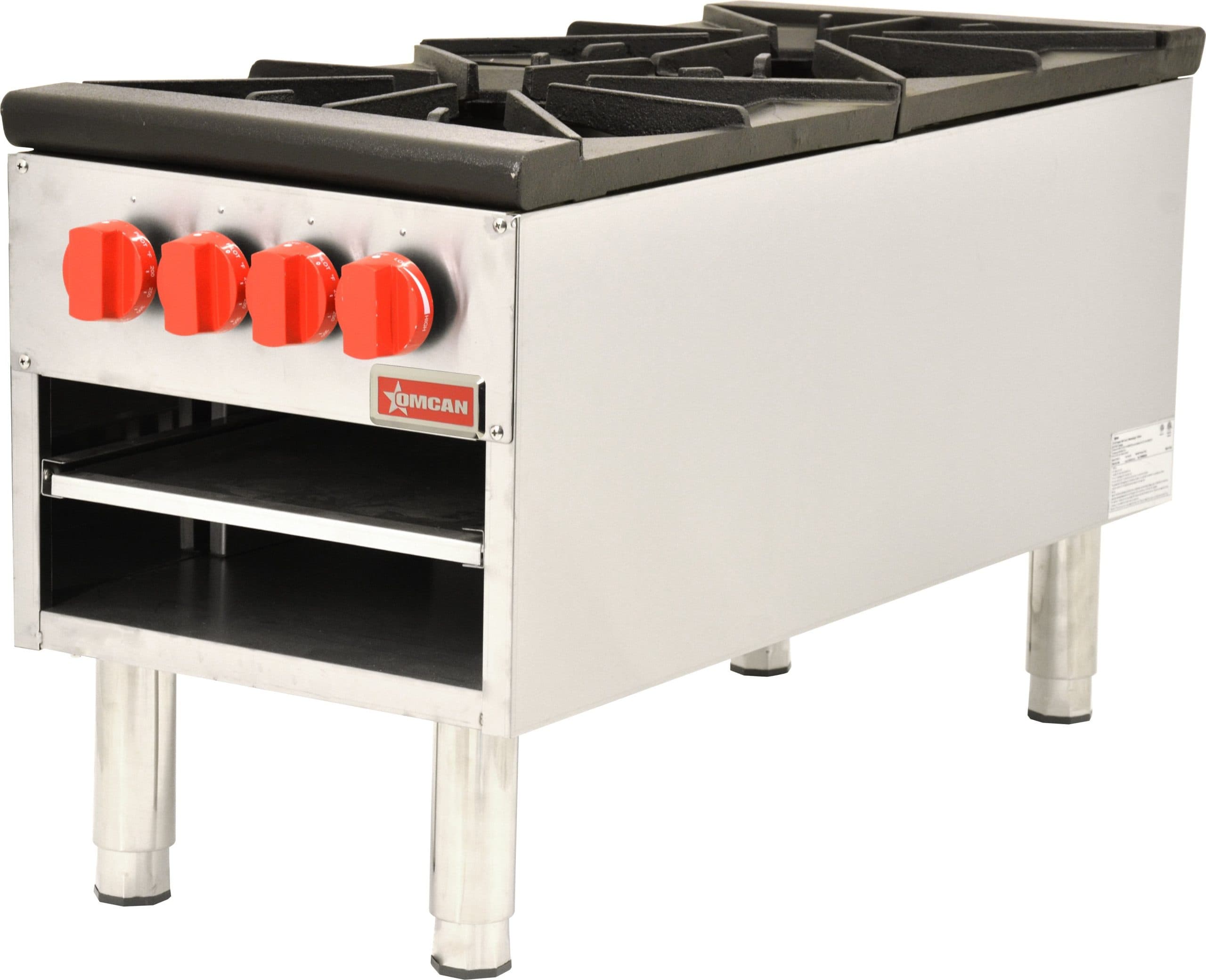 Dual Burner Stock Pot Range 200,000 BTU – Natural Gas with LP Conversion Kit