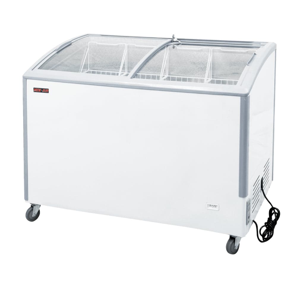New Air 49″ Ice Cream Freezer with Curved Glass Top 11.6 Cu.Ft. – NIF-49-CG