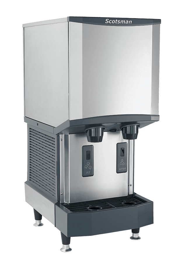 Scotsman HID312ABX-1 16″ Meridian Push-Button Air Cooled Countertop Nugget Ice Machine & Water Dispenser – 320 Lbs.
