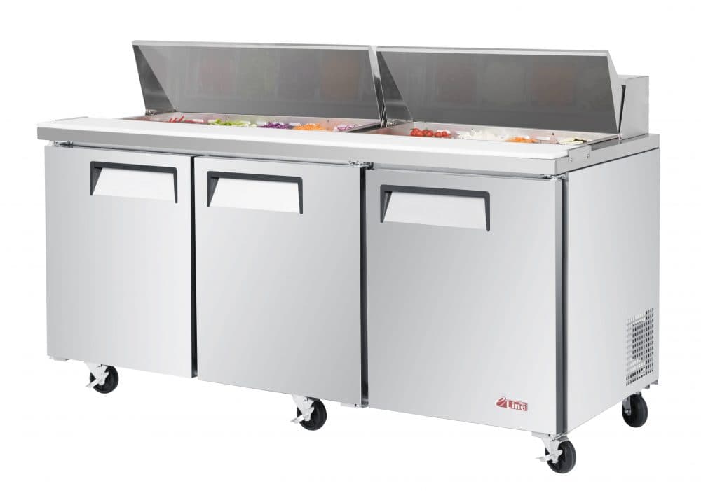 Turbo Air – E-line Sandwich/Salad Unit, 72-5/8″ Wide – EST-72-N-V