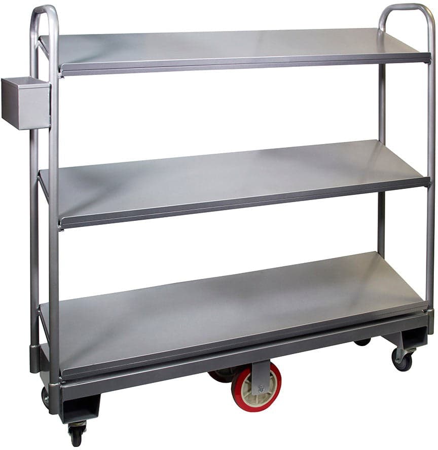 Winholt - 63" x 16", 2000 Lbs Capacity U-Boat Utility Cart With Slanted Shelves - 300-60-SDR