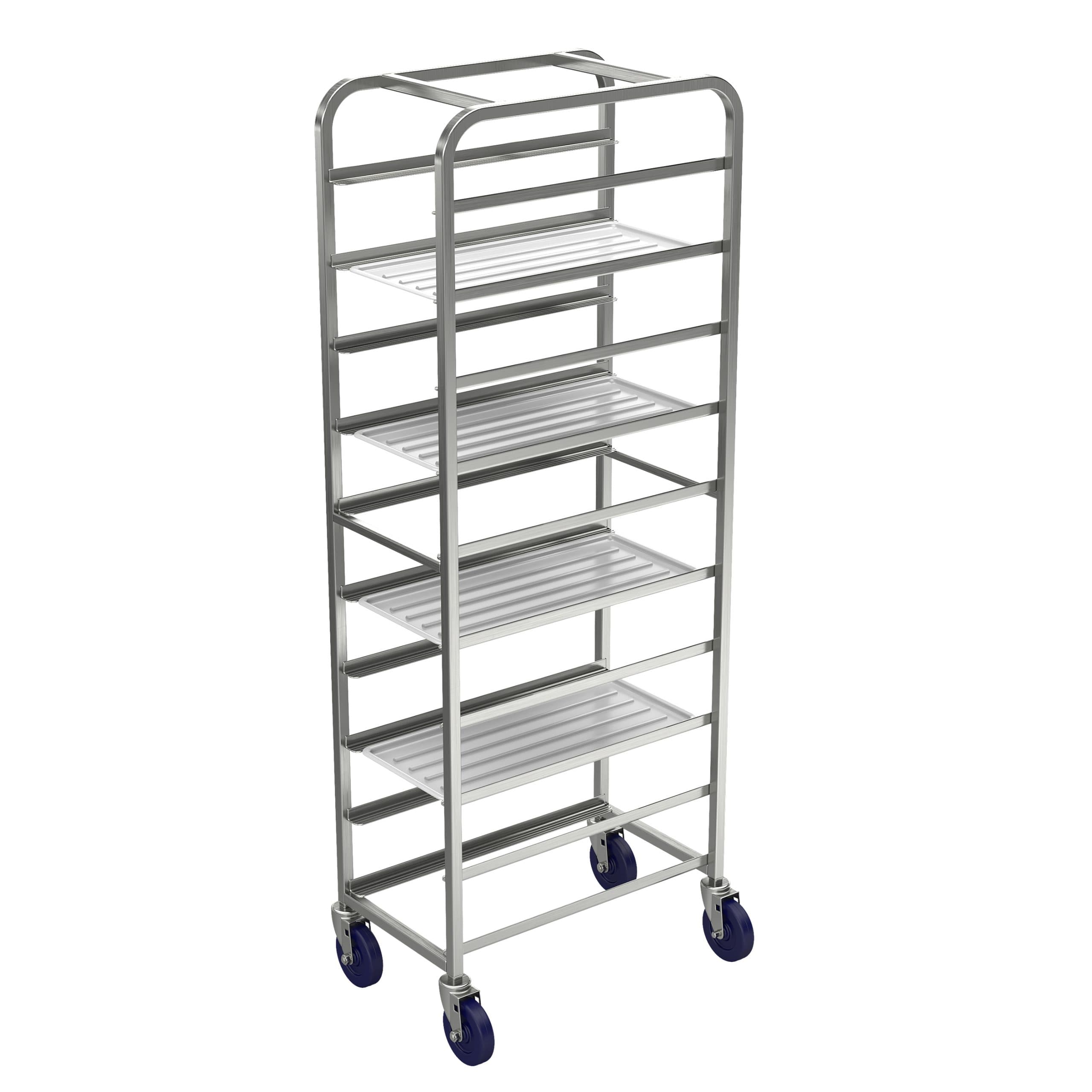 Winholt – Holds 7 – 18″, Heavy Duty Aluminum Platter Cart – AL-1807-30H