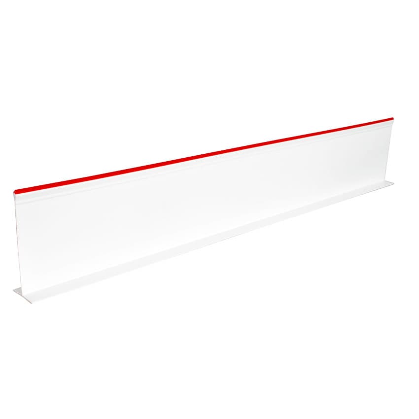 5″ x 30″ White Divider with Red Beading