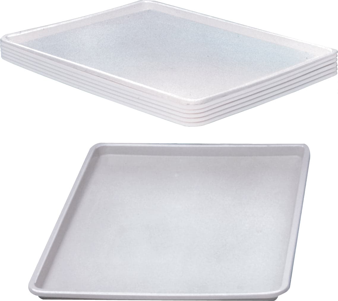 Winholt - 18" x 26" x 1" Deep White ABS Plastic Display Tray, Pack of 24 - WHP-1826WABS