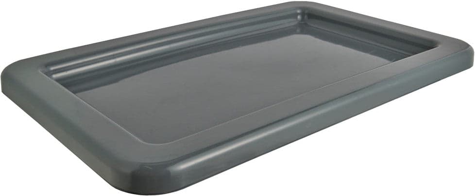 Winholt - 16" x 25" x 1" Polyethylene Gray Lug Lid - WHPL-8LID-GY