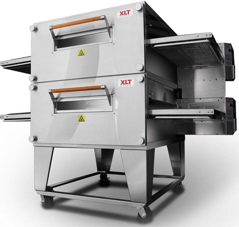 XLT 1832 Double Stack Natural Gas Conveyor Pizza Oven (18″ belt, 32″ chamber)