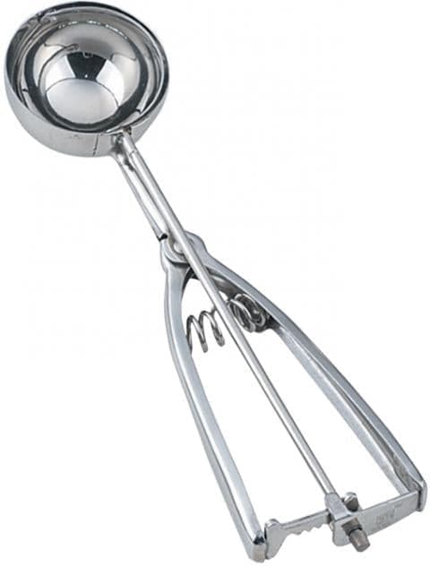 #30 Stainless Steel Squeeze Handle Ice Cream Scoop Disher – 1 1/4 oz