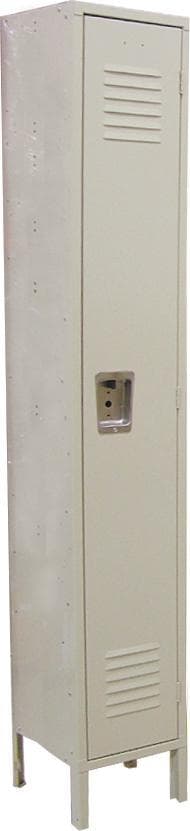 1 Tier, 1 Bank Steel Locker – Beige