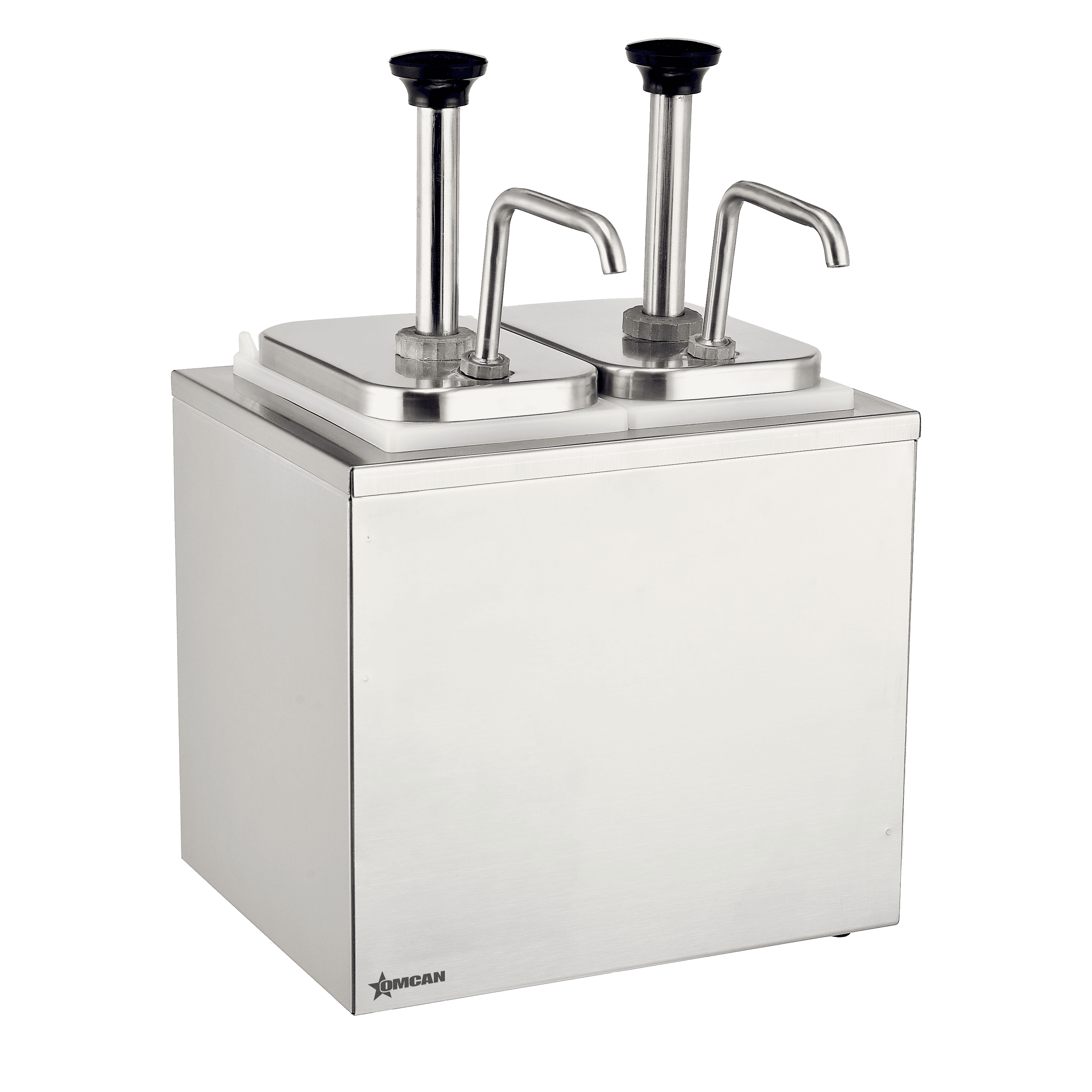 Stainless Steel Pump Condiment Dispenser (Double)