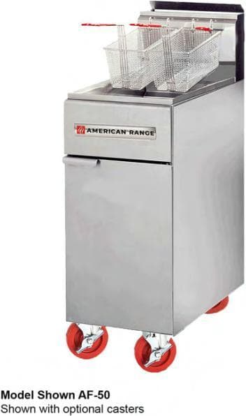 American Range - 50 lb Stainless Steel 3 Burner Tube Fryer - AF-50