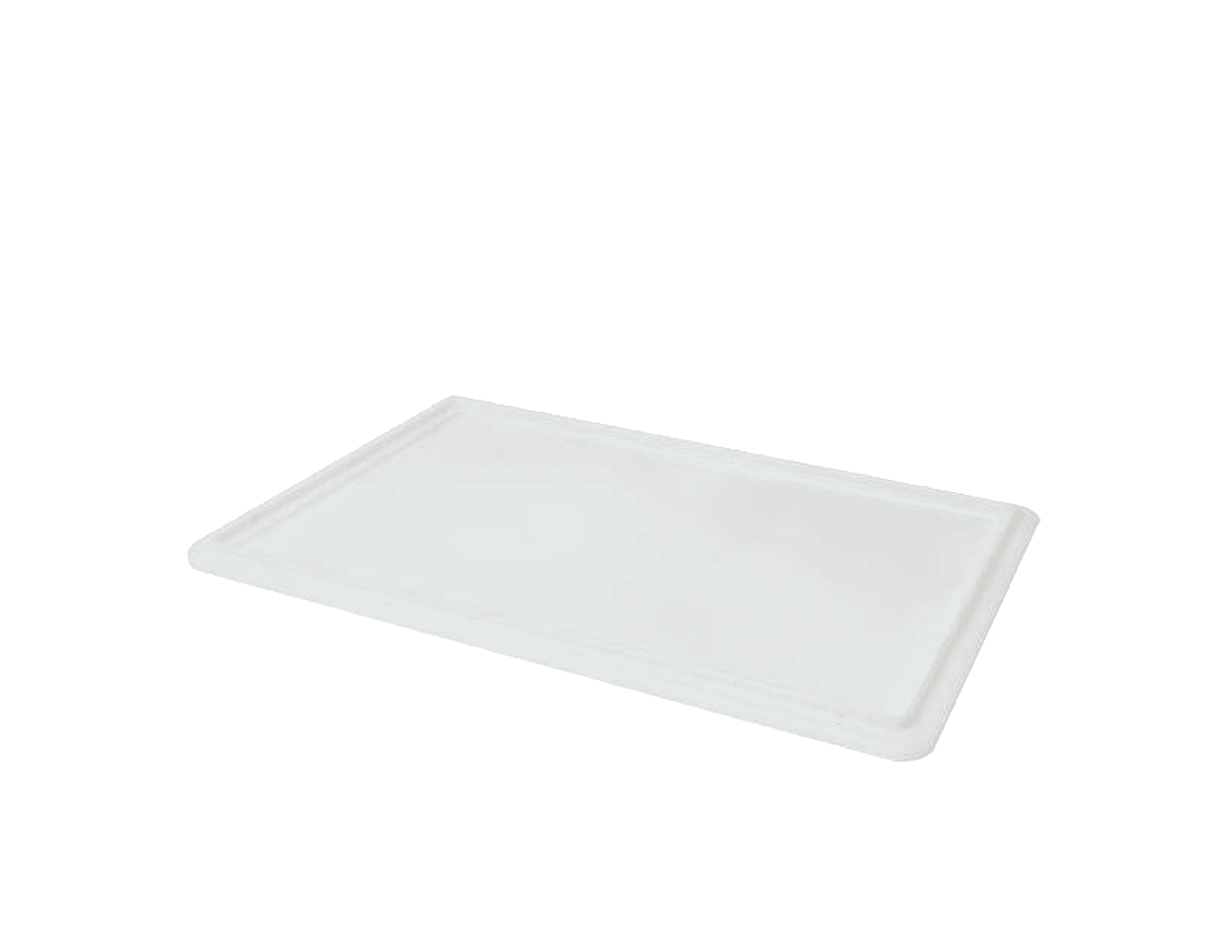 23.6” x 15.7” White Polypropylene Lid for Pasta Tray
