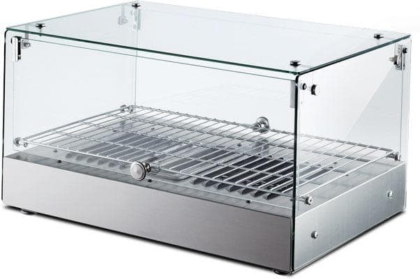 22" Countertop Display Warmer, Single-Shelf, Square Glass Front, Self/Full-Service, 1.2 cu.ft. (35 L) Capacity