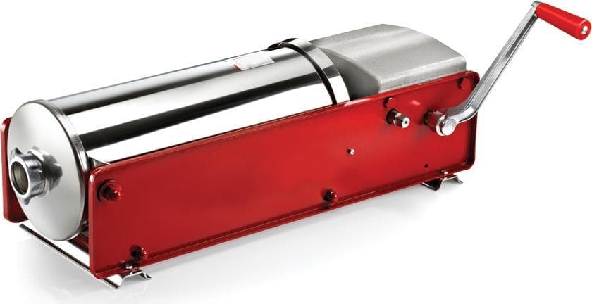 Trento Tre-Spade Horizontal Two-Speed Gear-Driven Manual Sausage Stuffer with 30 lb. capacity
