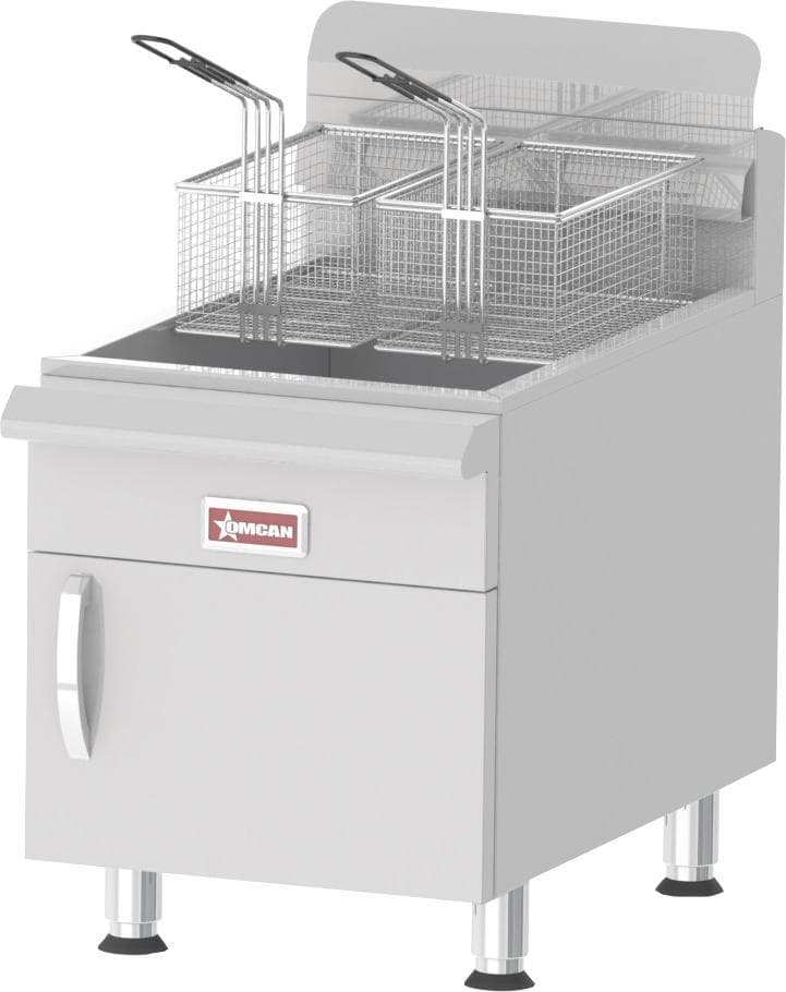 30 lb Oil Capacity Commercial Countertop Propane Gas Fryer with 53,000 BTU 30 lb. Oil Capacity