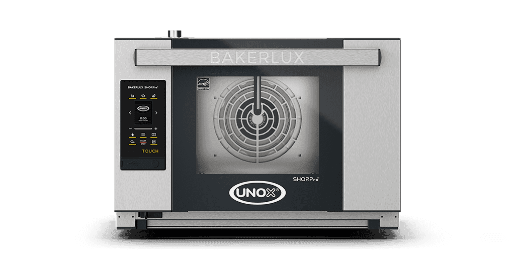 Unox – BAKERLUX SHOP.Pro TOUCH Electric Convection Oven with Humidity, 3 Trays 460 x 330 mm, Drop-Down Door – XAFR-03HS-ETDV
