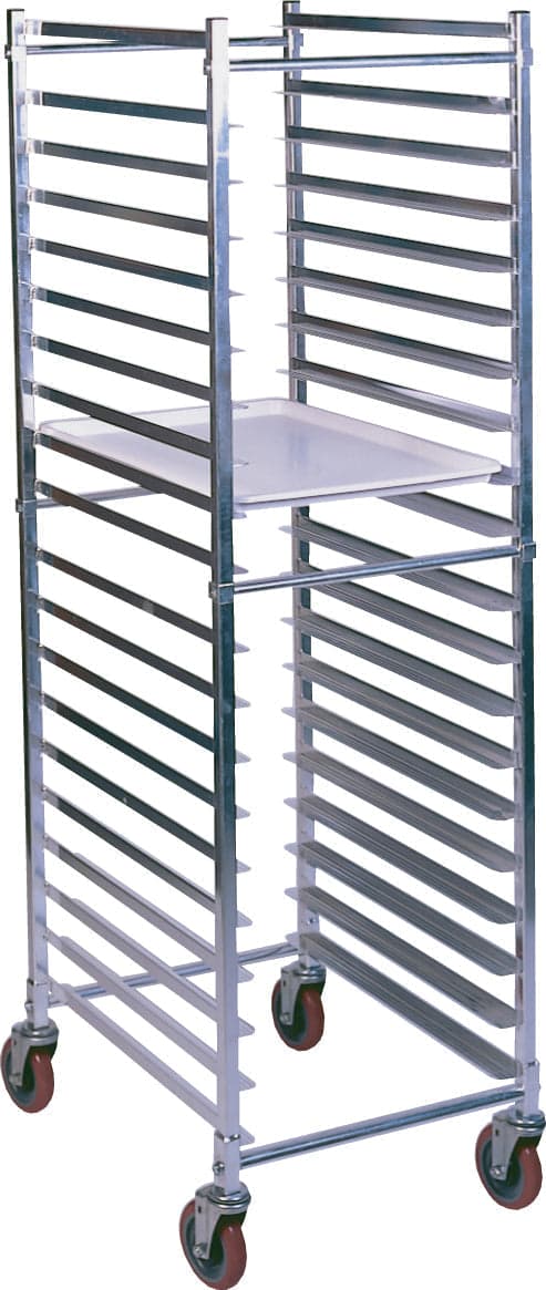 Winholt - 21" Heavy Duty Knock-Down Pan Rack With 2 Locking Casters - AL-1820BKD-HD-2LC