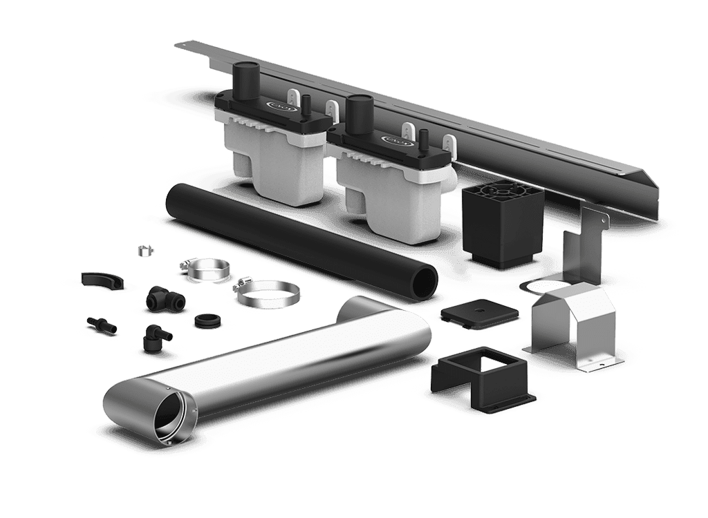 Unox – Double stack installation kit for electric ovens – XEVQC-0011-E