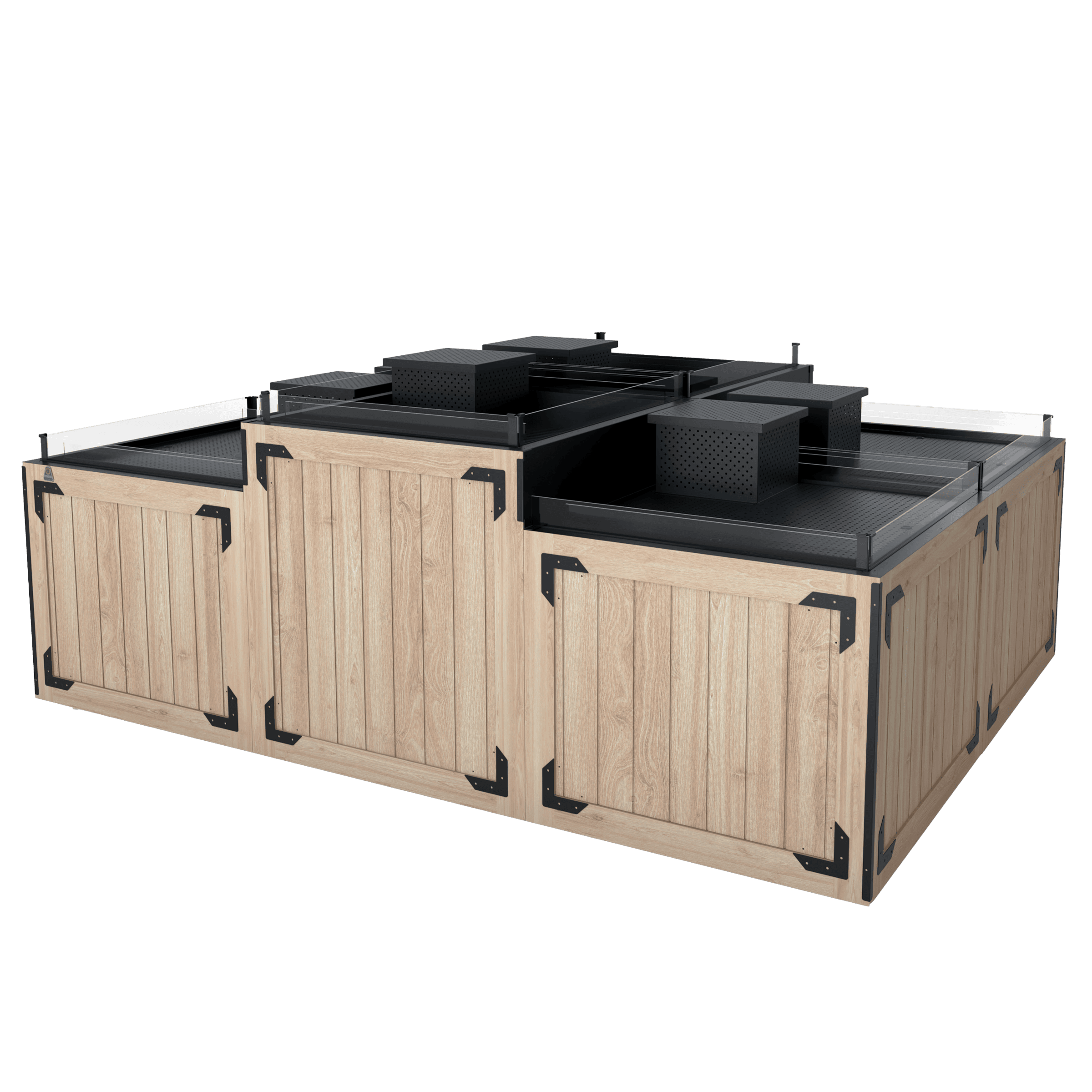 Southern CaseArts – Sycamore Spot Merchandiser — 5.8 ft – 05.8-SAR-BIN4-S
