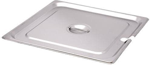 2/3-Size Slotted Stainless Steel Steam Table Pan Cover