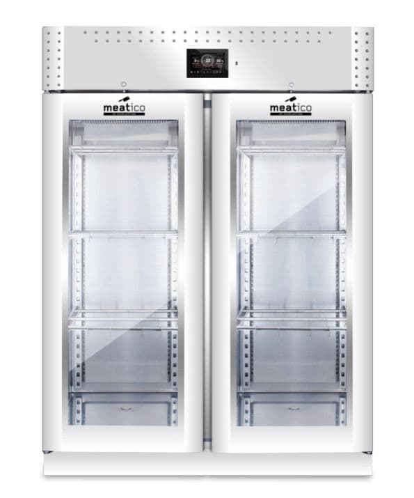 Meatico – ALL IN ONE 1500 Curing Cabinet, Double Door, Charcuterie, Polished Stainless Steel – AC861F