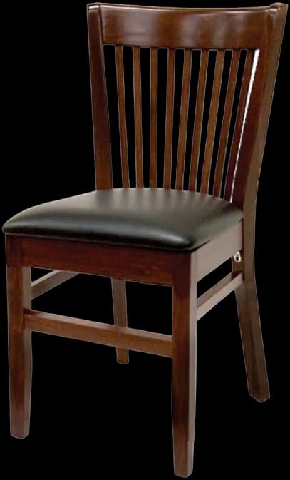 ATS 627 Wood Flared Slat-Back Chair