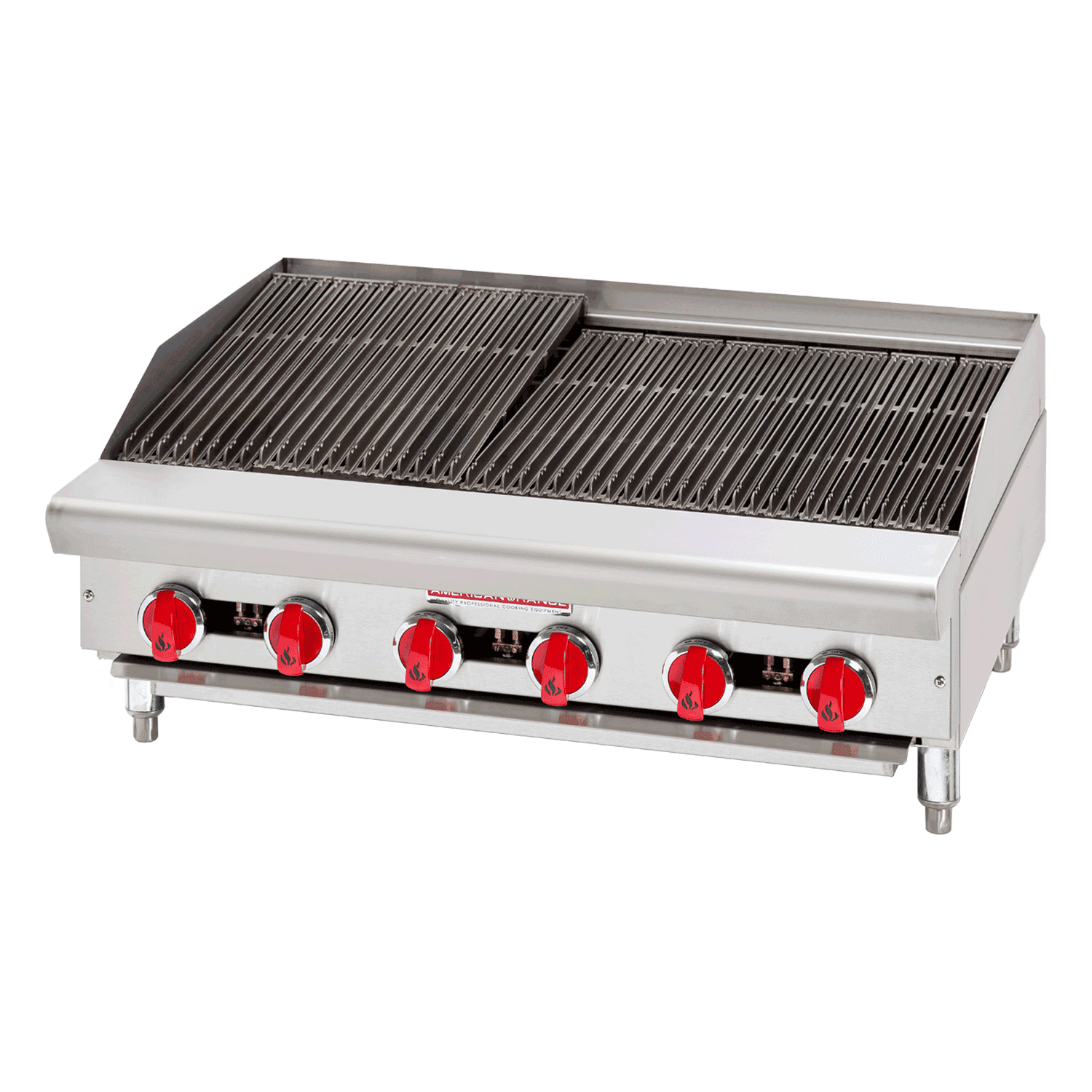 American Range – 72″ Stainless Steel Char-Rock Broiler – ARSRB-72
