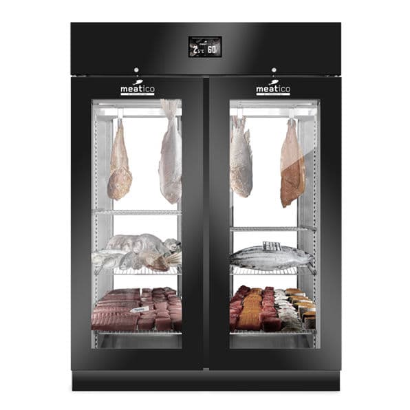 Meatico – Fish Cabinet Pano Double Door Black – AH961I
