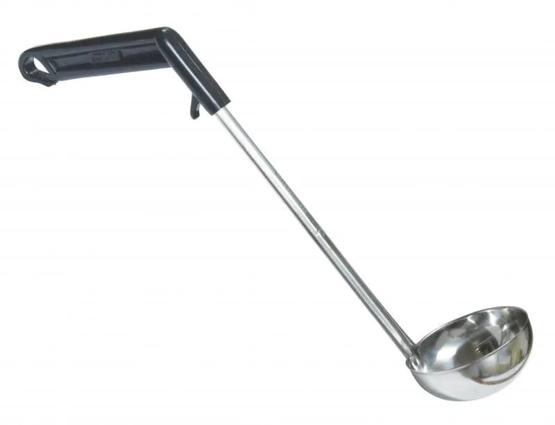 13″ Long Stainless Steel Ladle with Black Plastic Handle
