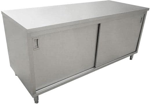 24″ x 60″ Stainless Steel Worktable With Cabinets