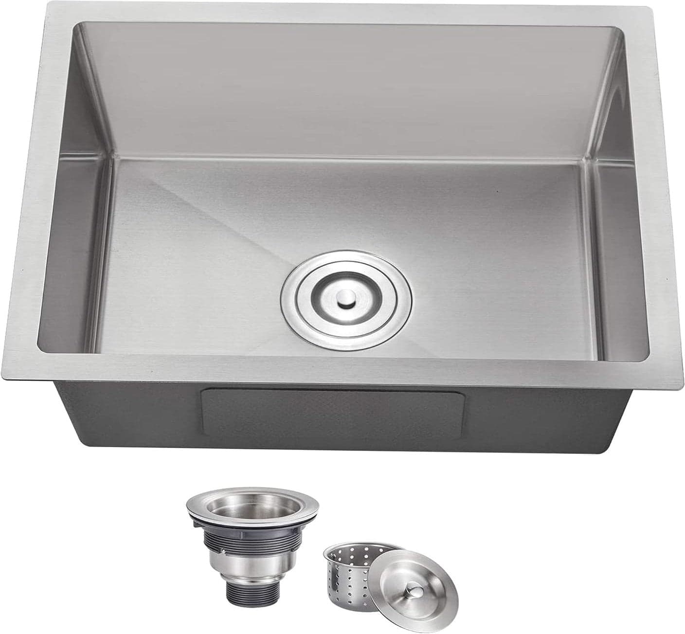 Winholt - 14" Stainless Steel Deep Bowl Drop-In Sink - WS-DIS-FE-1410-10DP