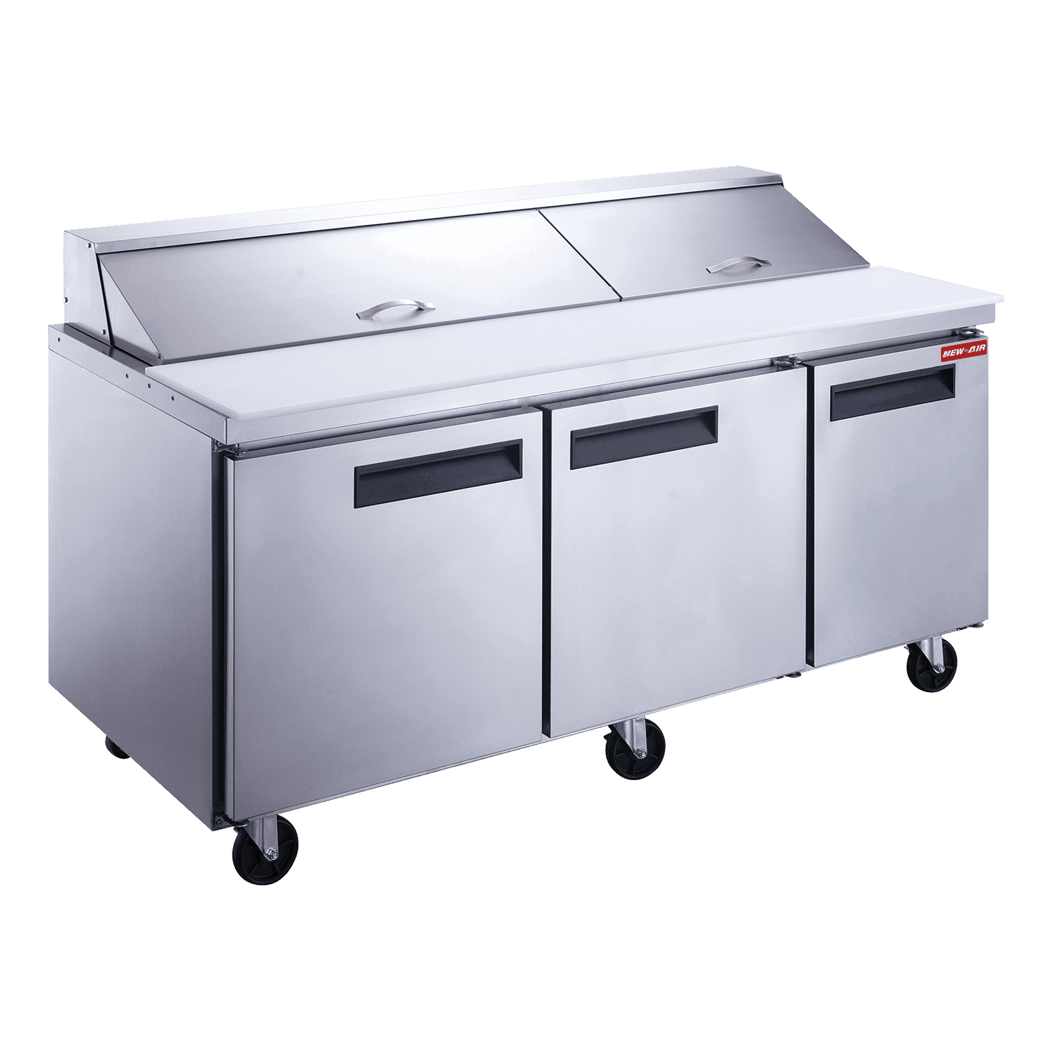 New Air NPT-072-SA 72″ 3-Door Salad/Sandwich Refrigerated Prep Table
