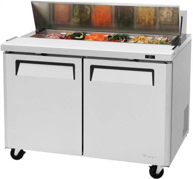 Turbo Air – M3 Series 48″ Stainless Steel Refrigerated Sandwich Prep Table with 2 Doors – MST-48-N (ETA 5-6 Weeks)