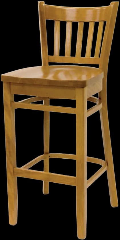 ATS 900-BS Wood Traditional Slat-Back Barstool