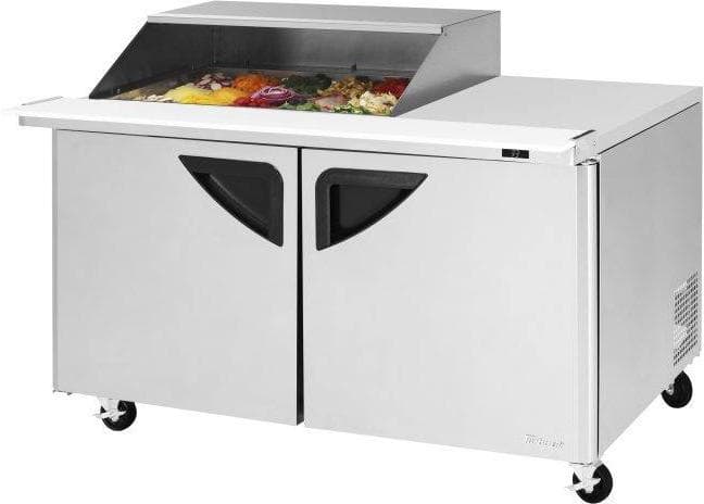 Turbo Air – Super Deluxe 60.25″ 2 Door Mega Top Refrigerated Sandwich Prep Table with Specify Side of Work Station – TST-60SD-18M-N-SL(-LW) (ETA 5-6 Weeks)