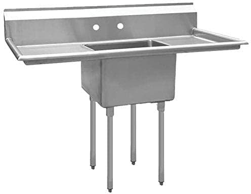 Winholt - 24" x 24" One Compartment Stainless Steel Sink Drain Gasket - WS1T24242D24