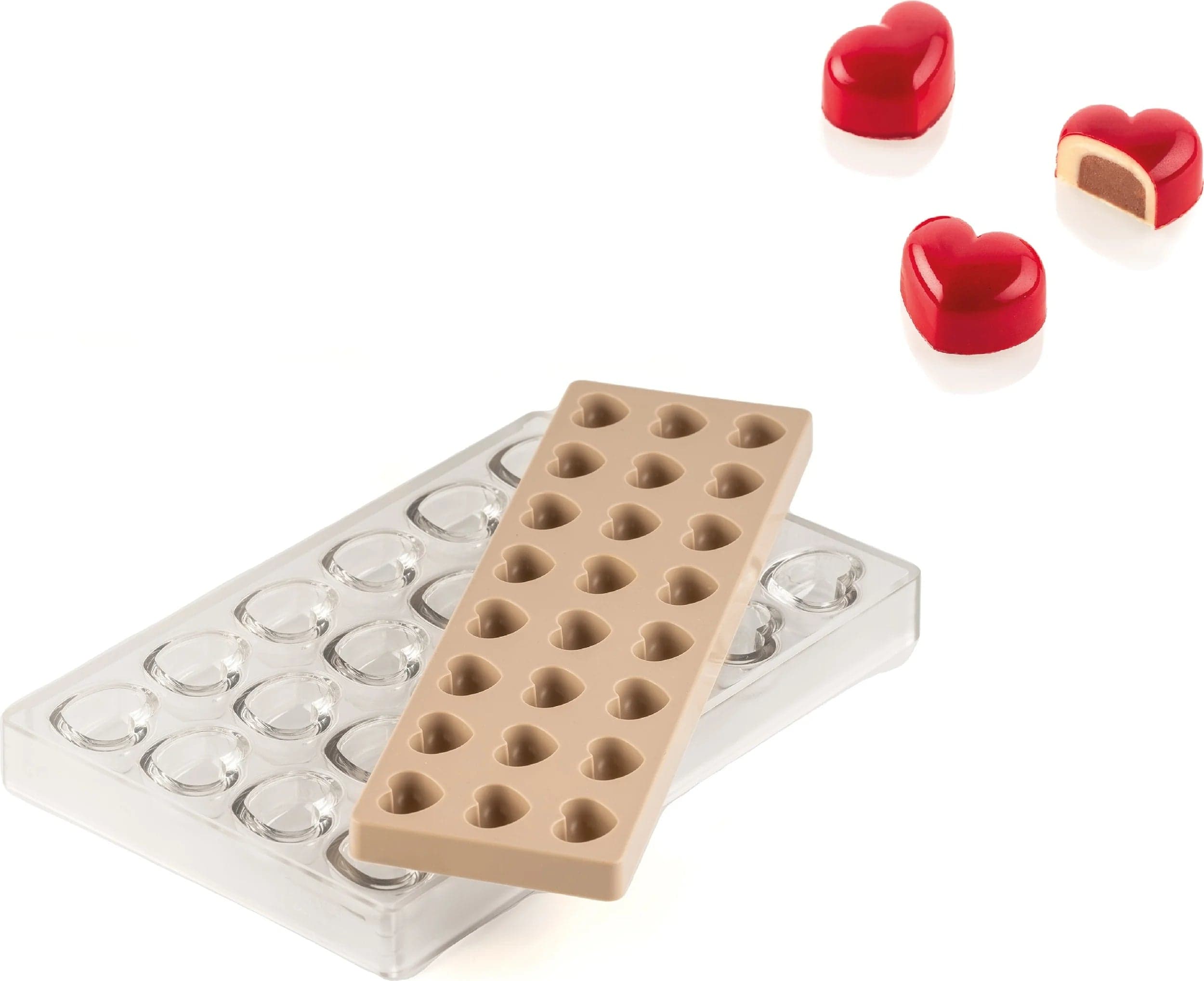 Silikomart – 1.3" Silicone Chocolate Mould – KIT CUORE 01