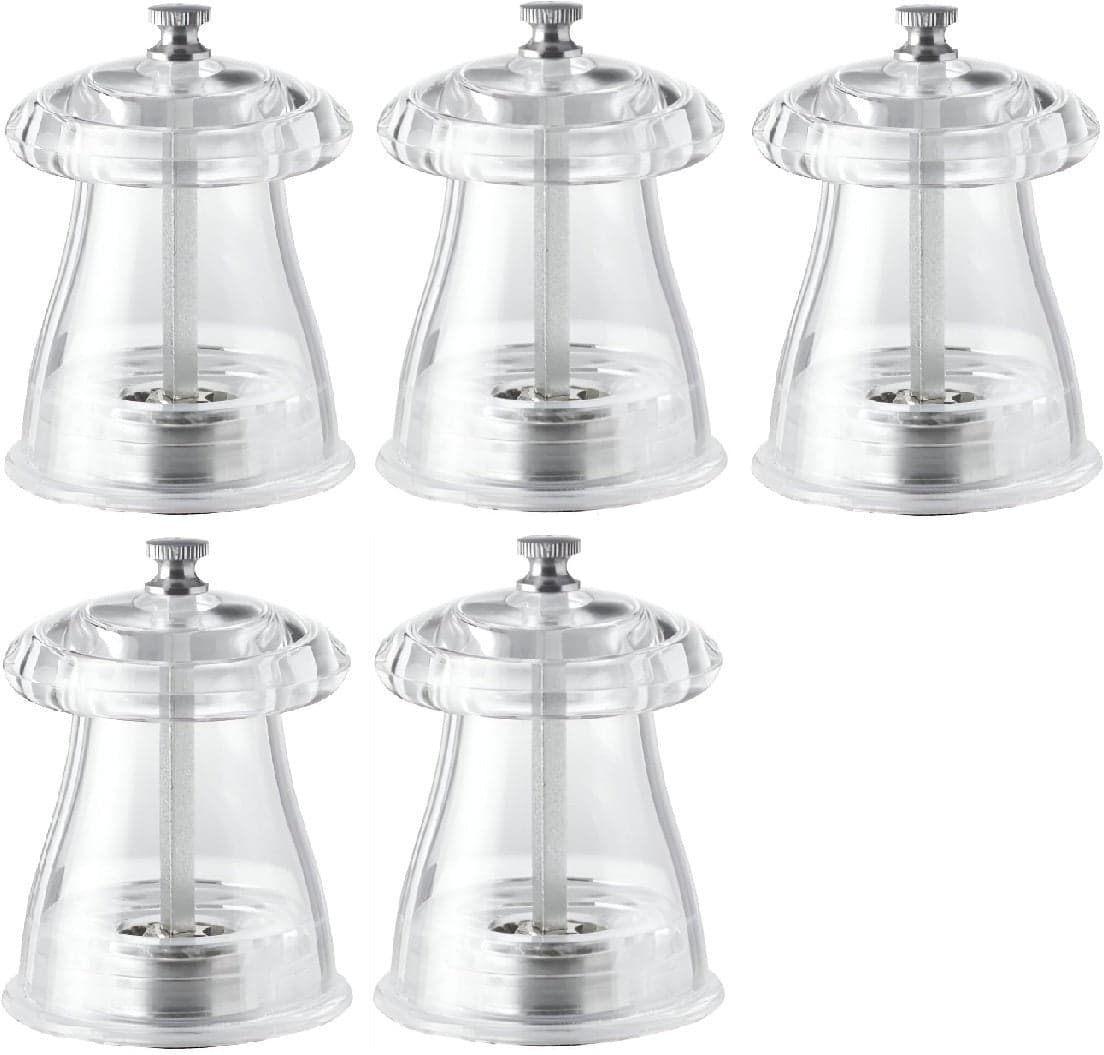 4" Crystal-shaped Salt Mill Acrylic Resin