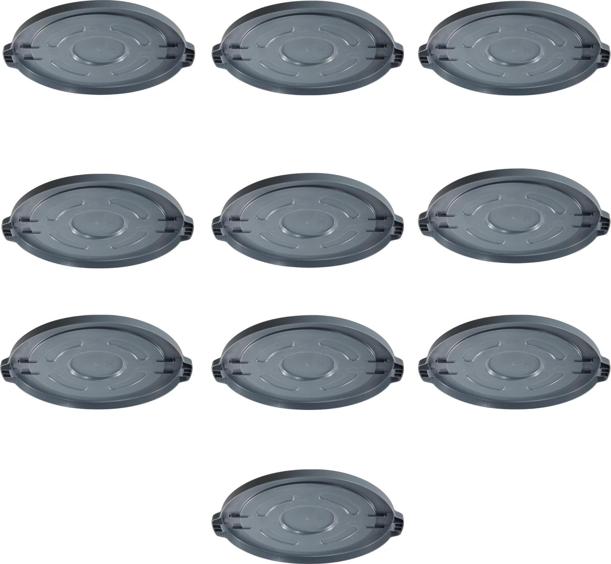 Polypropylene Gray Lid for Heavy-duty Trash Can for Item 47625