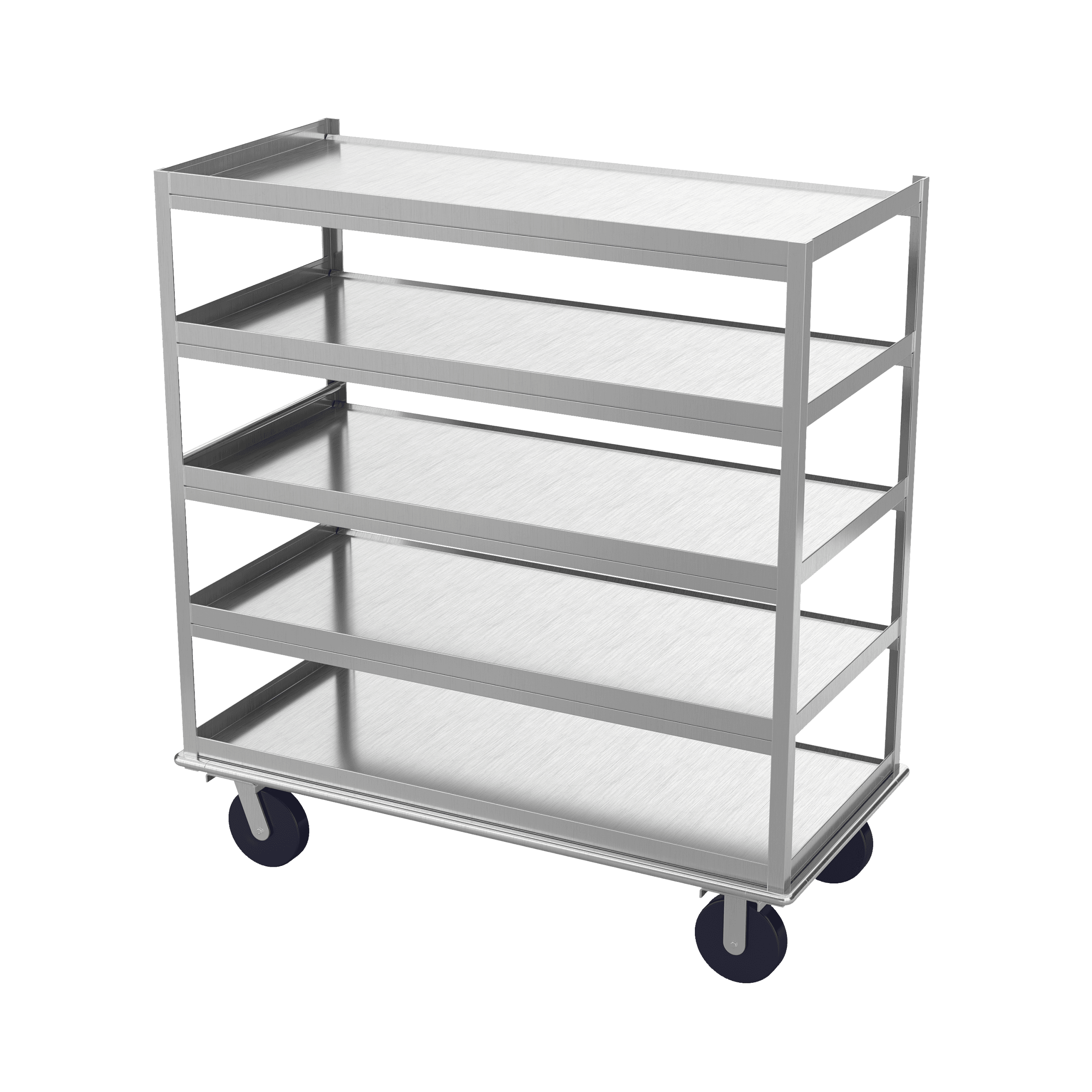 Winholt – Queen Mary Stainless Steel Banquet Service Cart with 5 Shelves – BNQT-5-SS