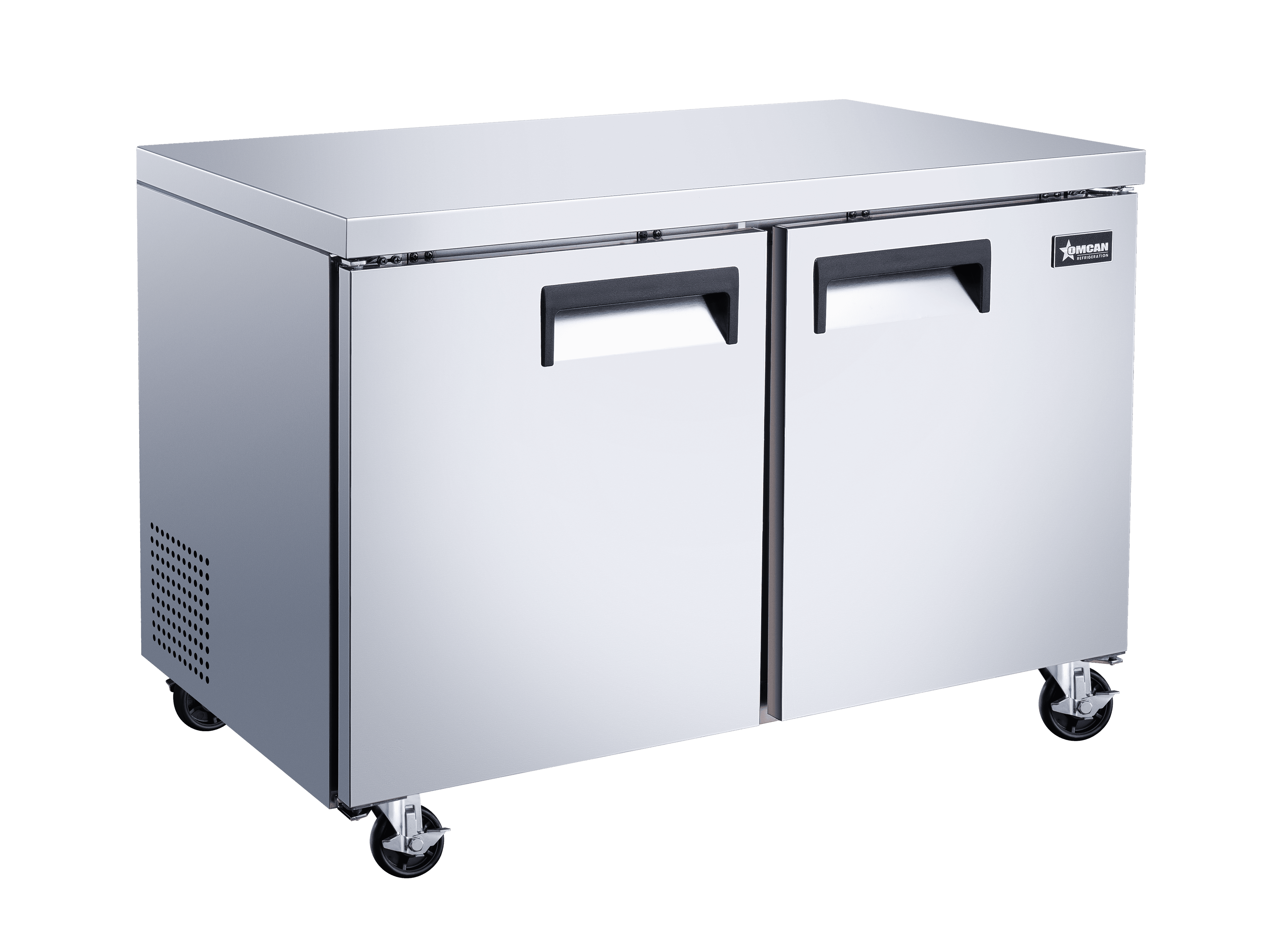 48″ Two (2) Door Undercounter Freezer, 12 cu.ft. (338 L), Stainless Steel