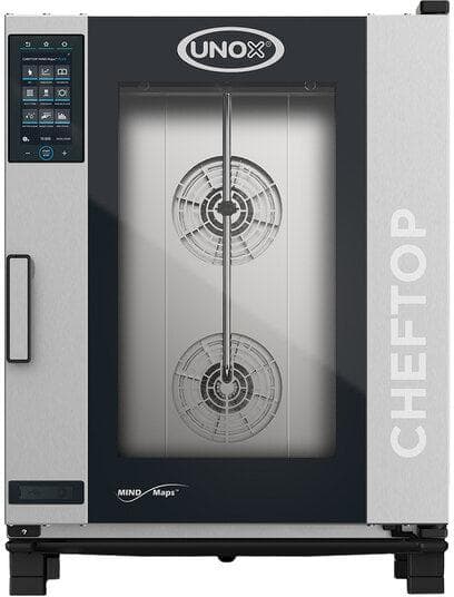 Unox - CHEFTOP MIND.Maps COUNTERTOP PLUS Electric 10 Pan Full Size Combi Oven with Left-Hinged Door, 3Ph, 240V - XAVC-10FS-EPLM