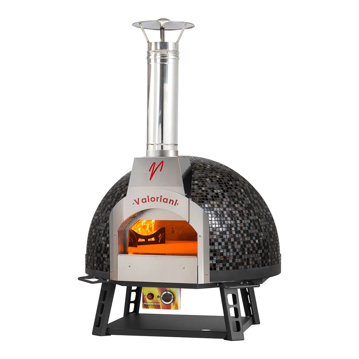 Trento Valoriani Baby 75 Wood Fired & Gas Oven with Mosaic Dome – 48137